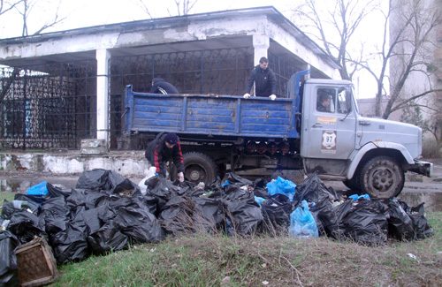 Вивезення зібраних відходів